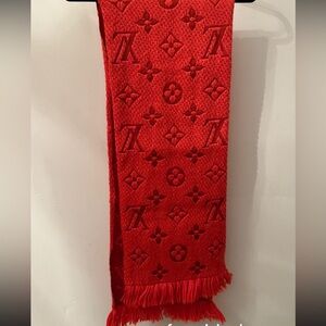 Louis Vuitton Red Monogram Scarf
